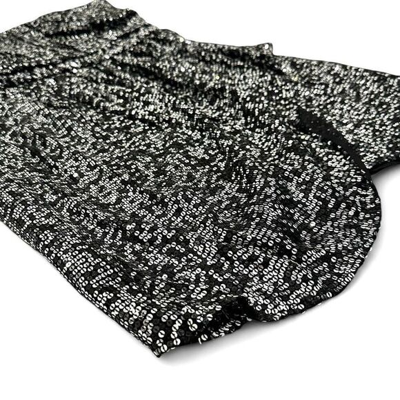 BADGLEY MISCHKA Collection Silk Sequined Wrap Dress 12 Formal Party Celebration - Picture 10 of 15